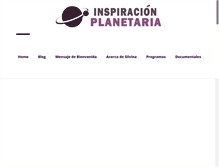 Tablet Screenshot of inspiracionplanetaria.com